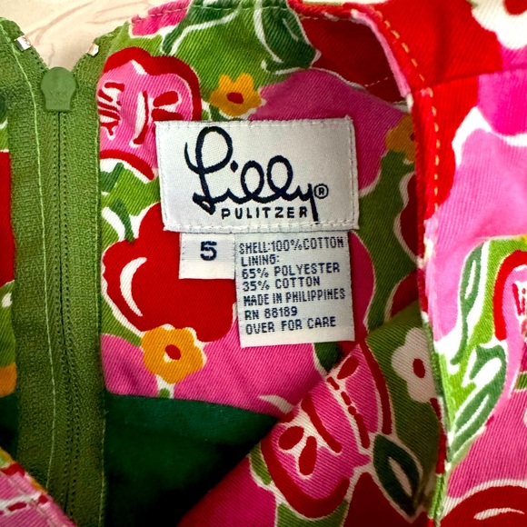 Lilly Pulitzer Girls Cherry Dress.New Without Tags. Size:5 - Picture 2 of 3